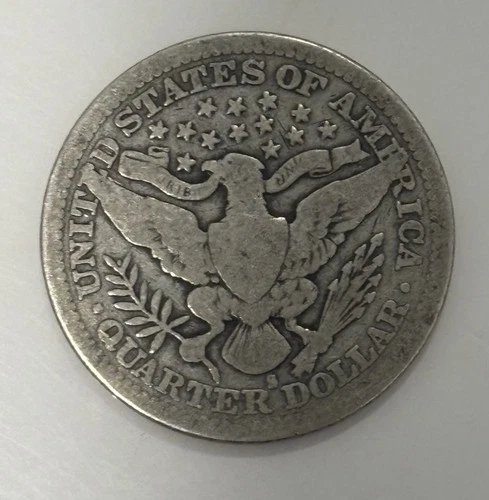 1915-S Barber Quarter: 25c,  silver.