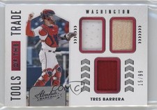 2020 Panini Absolute Tools of the Trade 3 Swatch 15/99 Tres Barrera #TT3-TB 0c9g