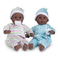 Melissa Doug Mine to Love Twins Tyler Taylor 15 Dark Skin-Tone Boy and...