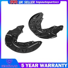 Front Left + Right Brake Disc Dust Cover Back Plate Shield For VW Golf Audi A3