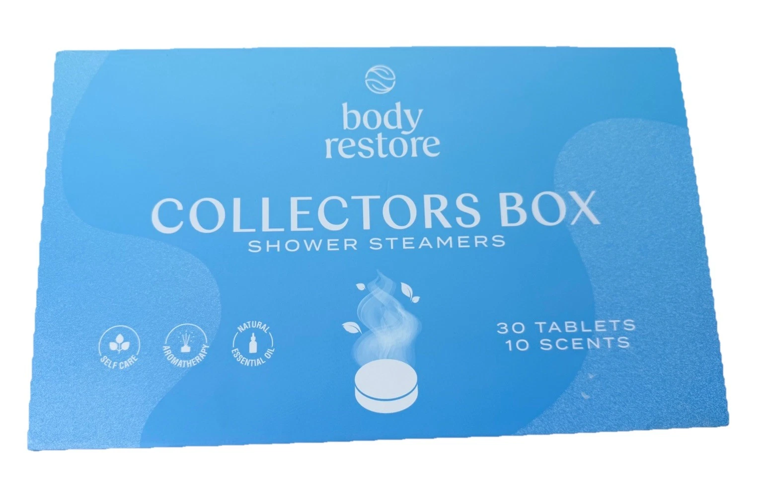Body Restore Collectors Box Shower Steamers 29 Tablets Open Box 10 Scents