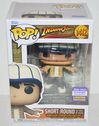 Funko POP! Indiana Jones Short Round #1412 Vinyl Figure SDCC Exclusive NM🔥