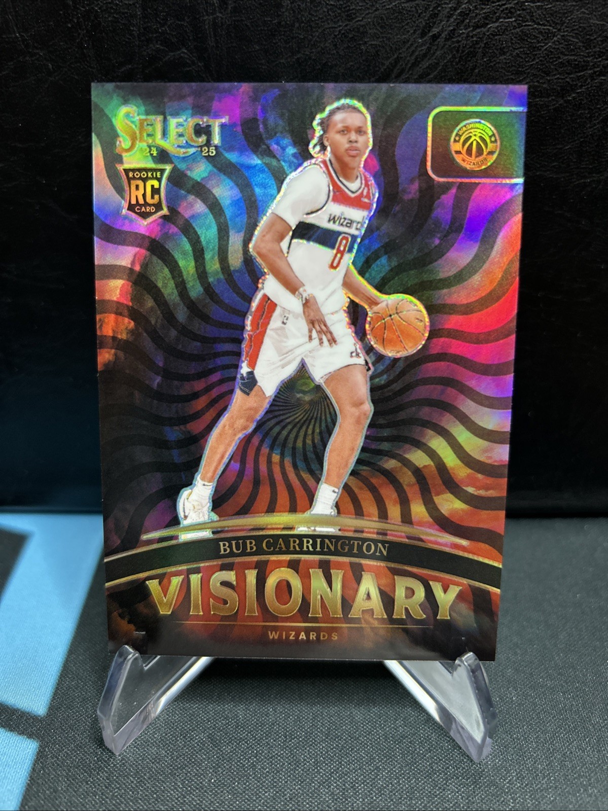 BUB CARRINGTON 2024-25 Panini Select Rookie RC Visionary Prizm #4 CASE HIT SSP