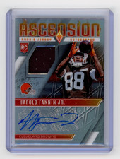 2025 Phoenix Harold Fannin Jr. Rookie RC Silver Ascension Patch Auto /49 Browns
