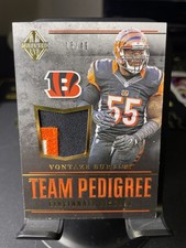 2017 Panini Majestic - Team Pedigree Materials Vontaze Burfict #CB-VB Gold /49