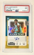 2021 CONTENDERS GOLD #141 JT THOR VARIATION ROOKIE AUTO PSA 9 RC #1/10