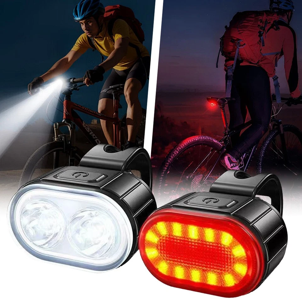 USB Fahrrad Fahrrad Radfahren Licht hinten blinkende Sicherheit Warnlampe Nacht - Bild 4 von 4