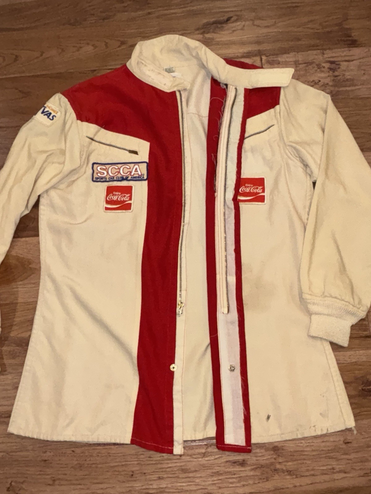 VTG Nomex VAS Enterprises Sports Car Club Of America Racing Jacket Coca-Cola Lg