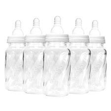 New Evenflo Classic BPA-Free Glass Twist Baby Bottles Clear 4 oz 6 Pack Bottles