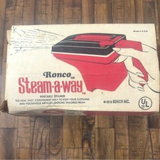 Vintage 1970s Steam-a-way Portable Steamer Original Box w/ Instructions Retro