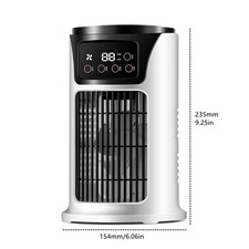 6-Speeds Portable Air Cooler Fan 300ML Tank Ice Cold Cooling Conditioner Summer