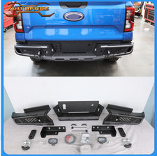 New Black Steel Heavy Duty Rear Bumper For Ford Ranger 2024-2026 With 2d-rings