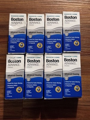 8 Bausch & Lomb Boston Advance Cleaner Solution 1 Fl Oz Step 1 Expiration 2028