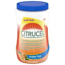Citrucel Sugar Free Fiber Powder Methylcellulose Orange 32 oz