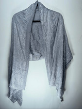 Express silver metallic scarf one size