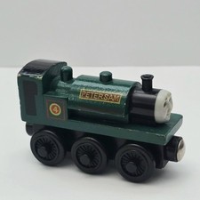 Thomas  Friends Wooden Railway Peter Sam Train Engine 2002 Vintage