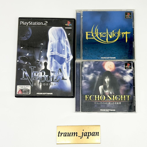 Echo Night 1 2 Nebula Horror Set Sony Playstation PS1 PS2 Lot 3 Tested Game