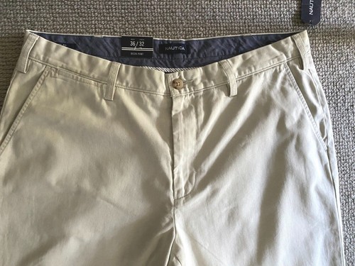 ✅ New NAUTICA Classic fit 100% Cotton DECK PANT / CHINO Size 36 /32L RRP $89.95 - Picture 5 of 10