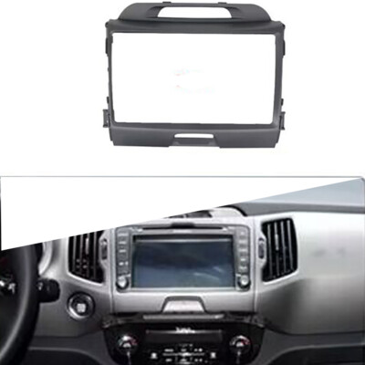 New 2 Din Frame Car Stereo Radio Fascia Trim Kit For KIA Sportage 3 2010-2016
