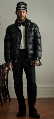 Aime Leon Dore Leather Down Puffer Jacket size Medium | eBay