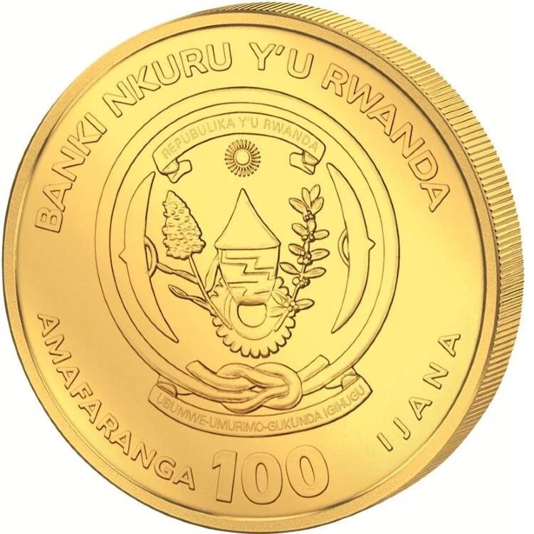 260 YEARS OF HMS VICTORY NAUTICAL OUNCE 2025 100 Francs 1/12 oz Gold Coin Rwanda - Image 2 of 2