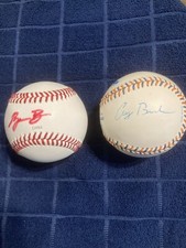 President George W Bush and George H W Bush signed Baseballs  Rarely offered .