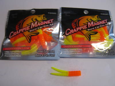 Leland Lures Crappie Magnets 2 packs 30 pc total org /chart glow