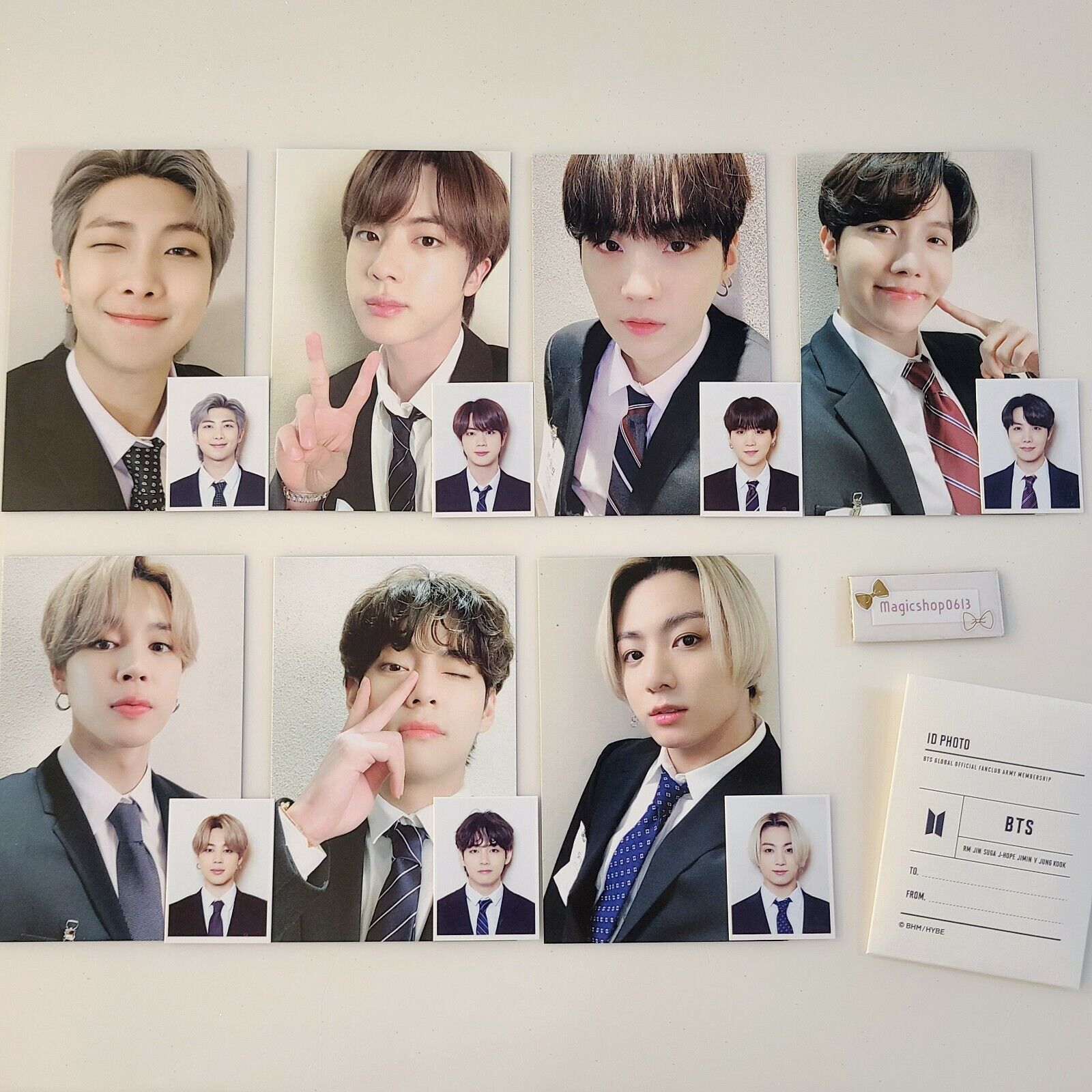 BTS GLOBAL Official Fanclub ARMY Membership Kit 8th Photocard + ID Photo