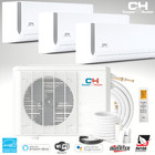28000 BTU 230V 23.8 SEER Tri 3 Zone Olivia Mini Split Heat Pump Air Conditioner