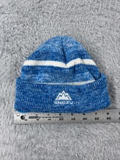 Snozu Beanie Toque Youth 6 Blue Stripe Knit Acrylic Poly Lined Ski Outdoors