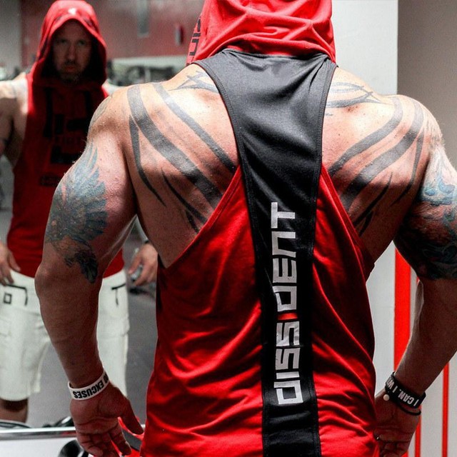 Camisa De Gimnasio Con Capucha Checo Sin Mangas Culturismo Para Hombre Ropa