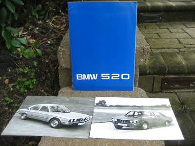 1970's BMW 520 Technical Data Brochure w/ Press Photos