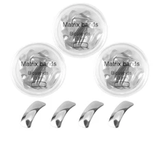 150 Pcs/box Dental Sectional Contoured Metal Matrices Refill Matrix Bands 4 Type