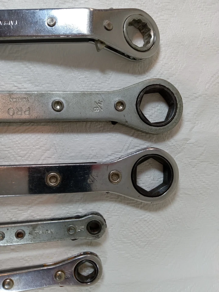 Llave de caja de trinquete Pro Taiwán y sin marca (1) lote de 5 desplazados Foto 4 de 4