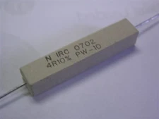 7 International Resistive PW-104R00K 4 Ohm 10W 10% Power Wirewound Resistors