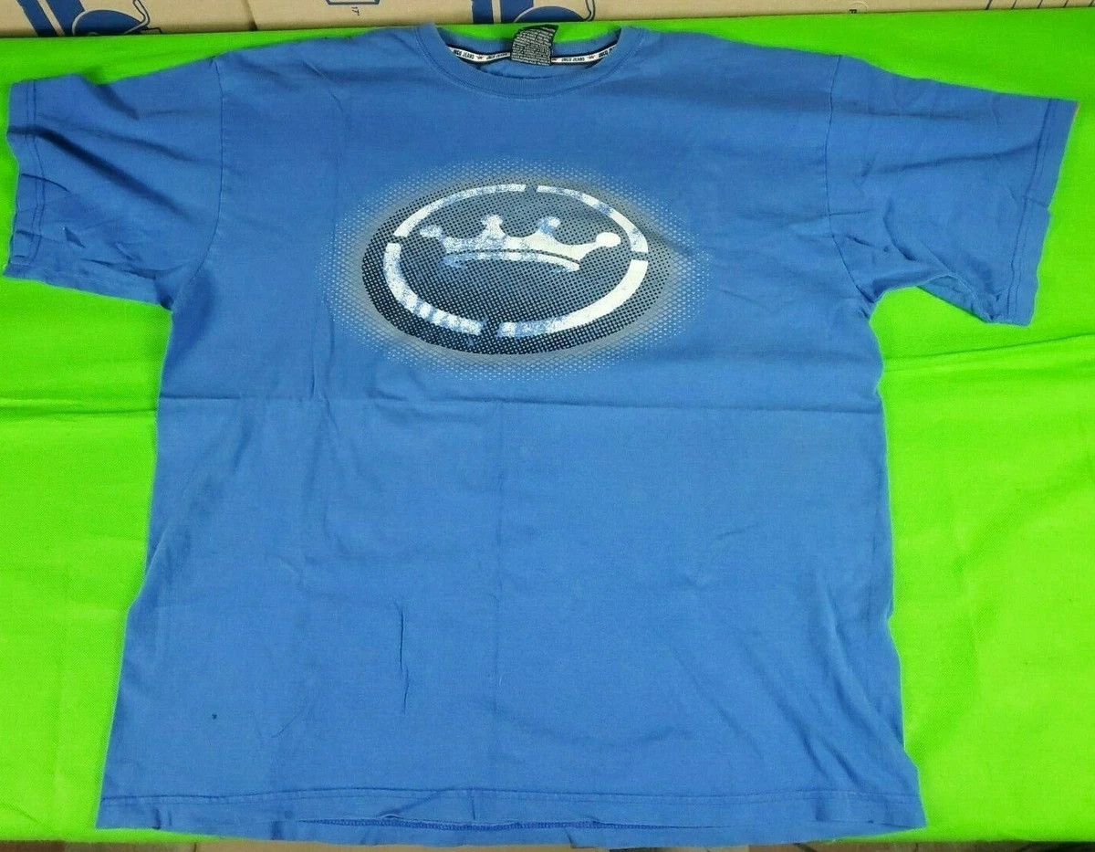 Vintage 90s XXL Blue men's JNCO 85 Jean Crown Dot Matrix T-Shirt