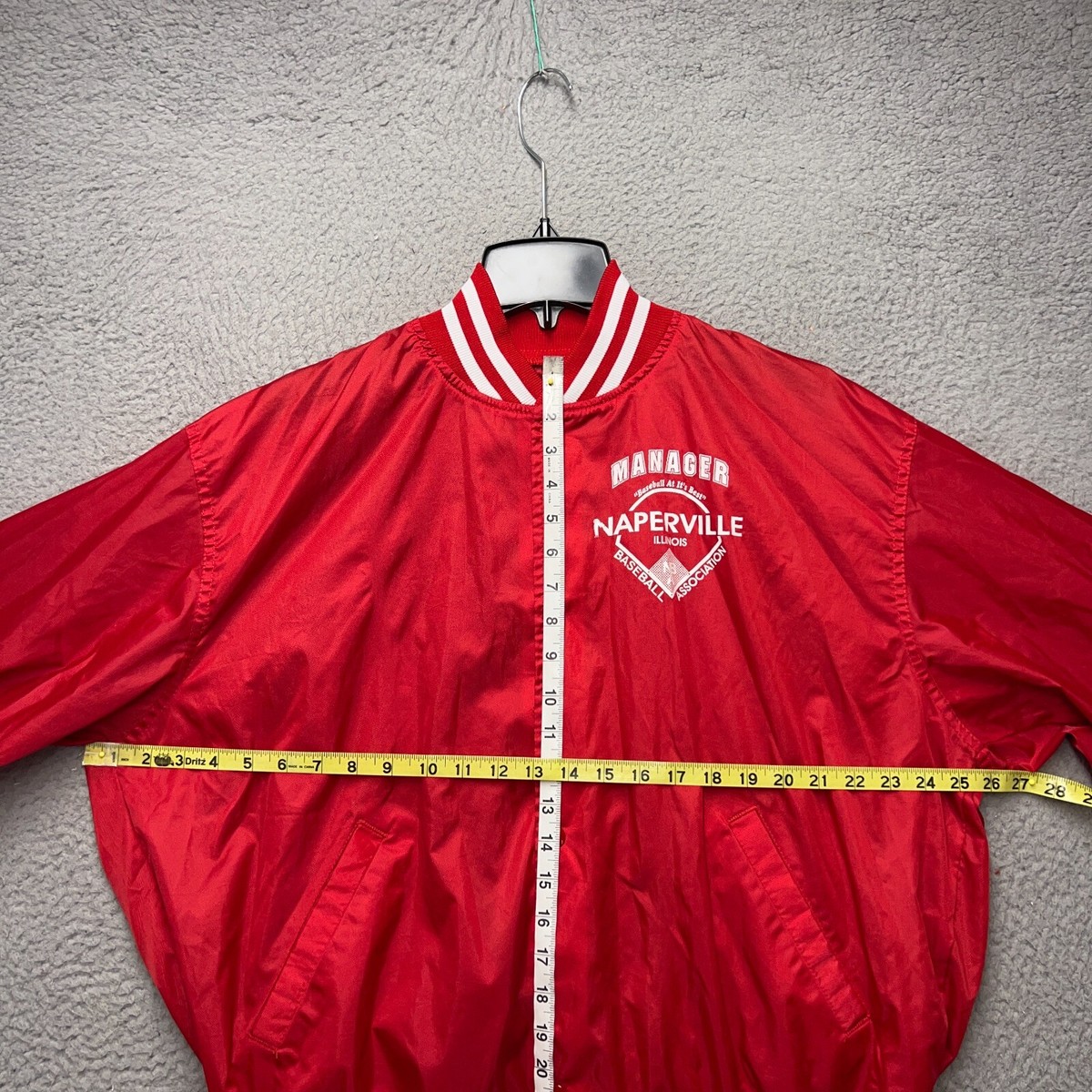 Game Sportswear Jacket Mens XL Red Naperville Baseball