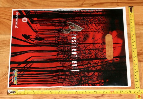 Resident Evil 1 4 Outbreak PS 2 Capcom Promo Shopping Plastic Bag like Poster - Picture 9 of 12