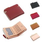 Women's Short Small Money Purse Wallet Ladies Leather Folding Coin Card Holder