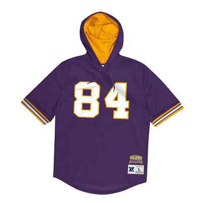 Mens Mitchell & Ness NFL N&N MESH SS HOODIE VIKINGS 2000 RANDY MOSS