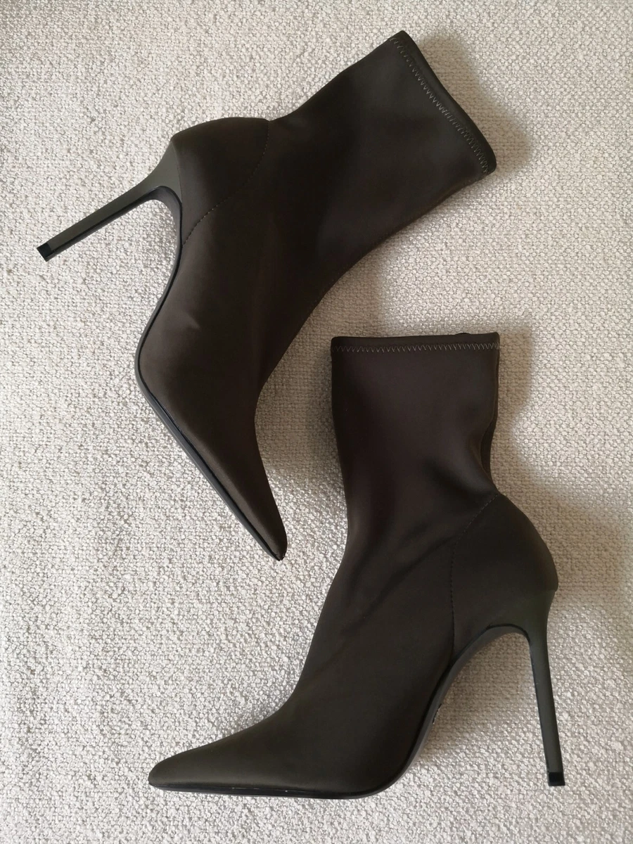 Zara | Shoes | Zara Fabric Heeled Ankle Boots | Poshmark