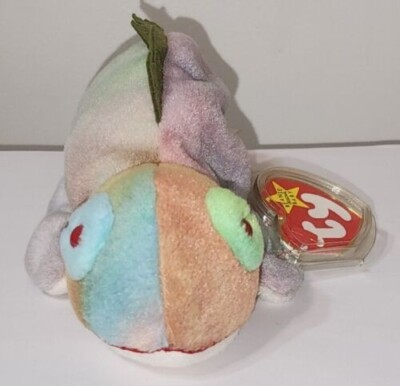 Ty Beanie Baby IGGY the Iguana (Tye-Dyed w/ Spikes) 8.5