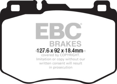 EBC Yellowstuff Frt Pad for Mercedes E Class Cabrio A238 E220 TD 4Matic Sport Pk