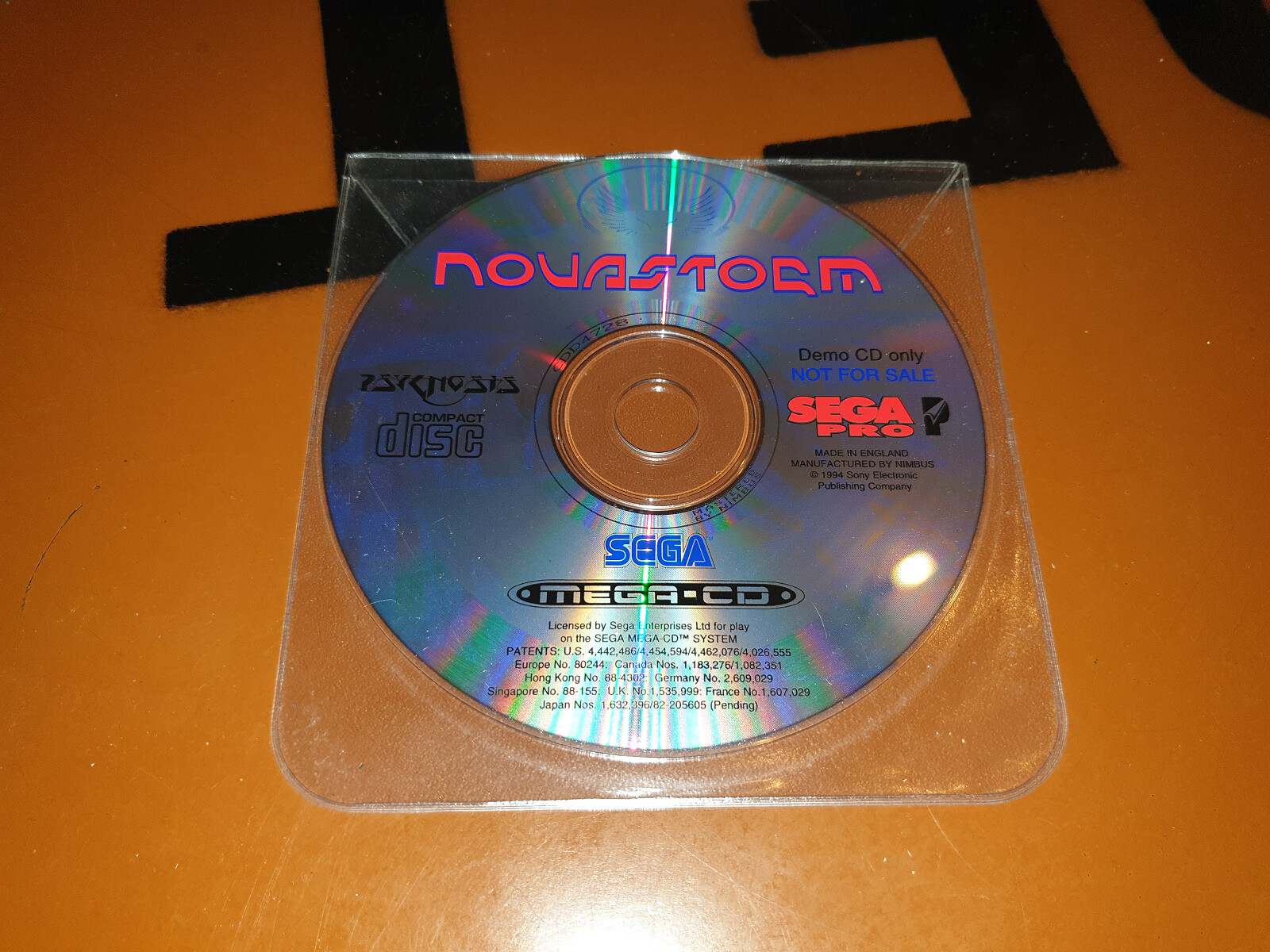 SEGA Mega-CD - Novastorm Démo Disque (Seulement Le CD / Sans OVP / CD Seulement)