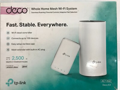 TP-Link Deco Whole Home Mesh Wifi System AC1200 Deco E3