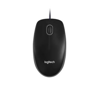 Logitech B100 Kabelgebundene USB-Maus - Schwarz