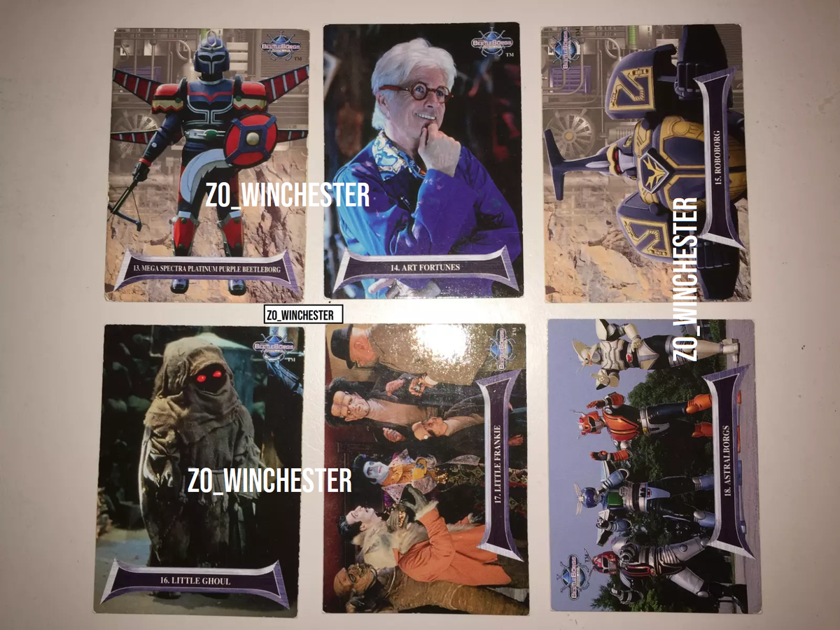 vintage Spectra Beetleborgs card set 1998 Bandai Game Saban TV