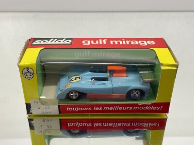 SOLIDO 17 GULF MIRAGE GR8 #5 -BLUE+ORANGE 1:43- GOOD IN BOX - 489