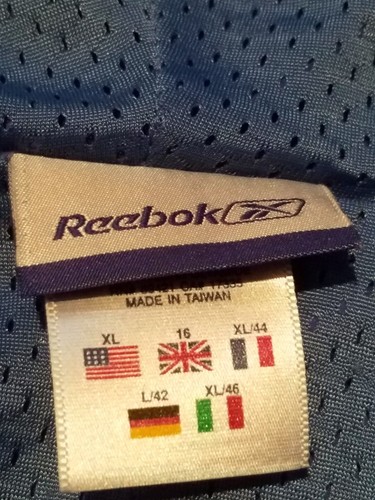 Vintage Reebok Lined Windbreaker Rn# 69421 Men XL Blue 1/4 Zip Jacket EUC - Picture 2 of 9