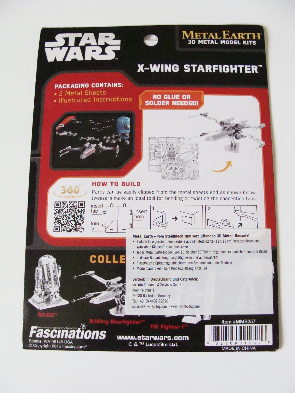 Thumbnail - Star Wars Metal Earth 3d Model Kits: Bausatz "x-wing Starfighter" -